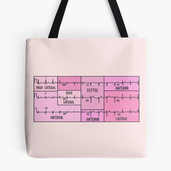 Item preview, Hand Drawn Electrocardiogram (ECG) Pink designed and sold by SofiaSava01.