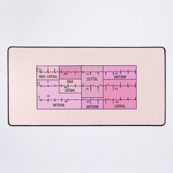 Item preview, Hand Drawn Electrocardiogram (ECG) Pink designed and sold by SofiaSava01.