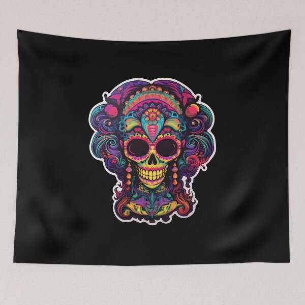 Item preview, Dia de los Muertos Delirium: Psychedelic Catrina designed and sold by Mr.Psychedelia.