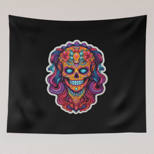 Item preview, Cosmic Calaca: A Psychedelic Catrina designed and sold by Mr.Psychedelia.