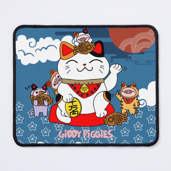 Item preview, Giddy Piggies With Lucky Cat designed and sold by Giddy Piggies.