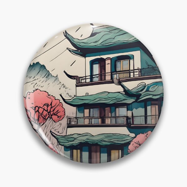 Item preview, Old Traditional Chinese house Siheyuan Drawing designed and sold by Patricks-Art.