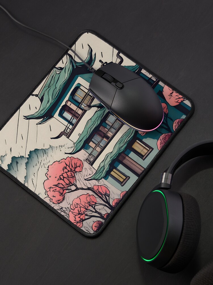 Thumbnail 4 of 5, Mouse Pad, Old Traditional Chinese house Siheyuan Drawing designed and sold by Patricks-Art.