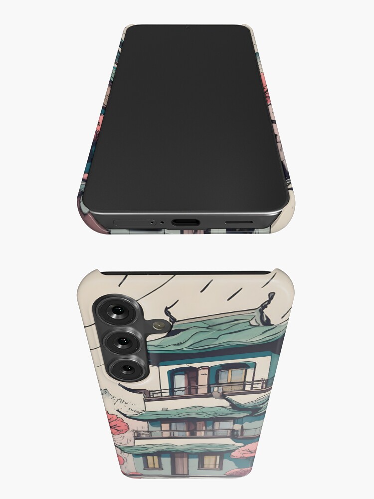 Thumbnail 3 of 4, Samsung Galaxy Phone Case, Old Traditional Chinese house Siheyuan Drawing designed and sold by Patricks-Art.