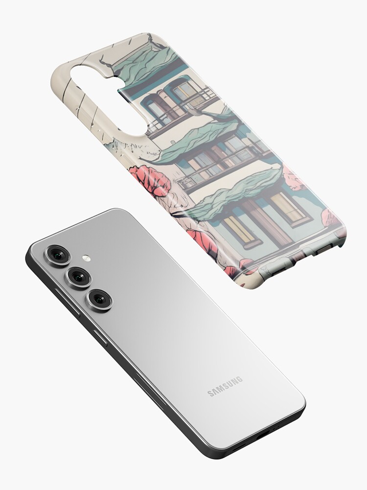 Thumbnail 2 of 4, Samsung Galaxy Phone Case, Old Traditional Chinese house Siheyuan Drawing designed and sold by Patricks-Art.