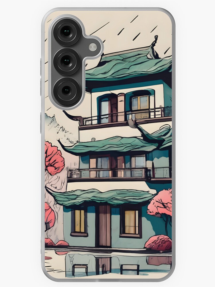 Thumbnail 1 of 4, Samsung Galaxy Phone Case, Old Traditional Chinese house Siheyuan Drawing designed and sold by Patricks-Art.