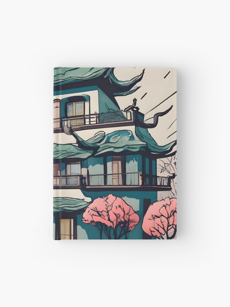 Thumbnail 1 of 3, Journal, Old Traditional Chinese house Siheyuan Drawing designed and sold by Patricks-Art.