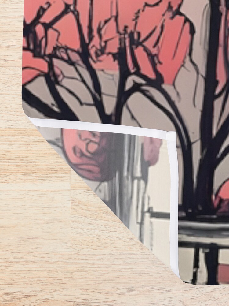 Thumbnail 2 of 5, Shower Curtain, Old Traditional Chinese house Siheyuan Drawing designed and sold by Patricks-Art.
