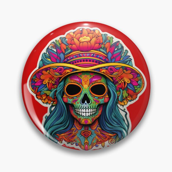 Item preview, Psychedelic Catrina Portrait: An Otherworldly Halloween Treat designed and sold by Mr.Psychedelia.