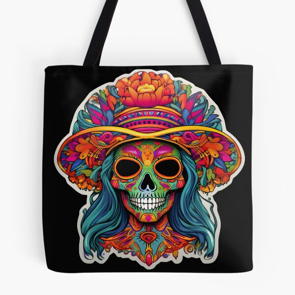 Item preview, Psychedelic Catrina Portrait: An Otherworldly Halloween Treat designed and sold by Mr.Psychedelia.