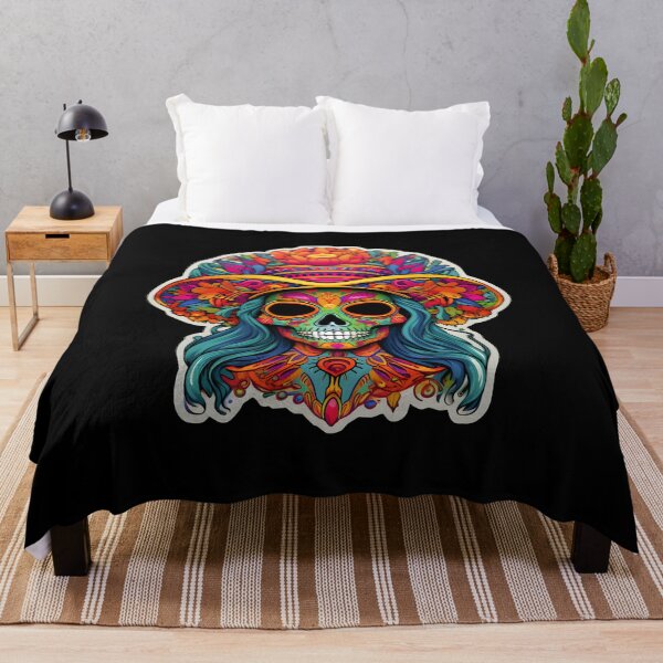 Item preview, Psychedelic Catrina Portrait: An Otherworldly Halloween Treat designed and sold by Mr.Psychedelia.