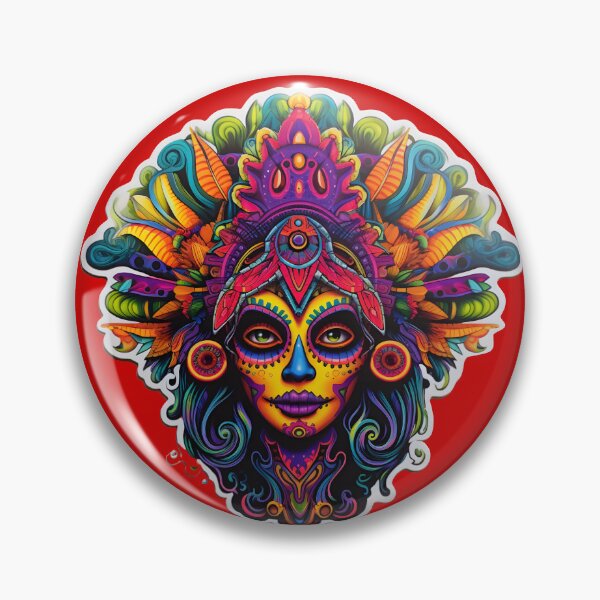 Item preview, Psychedelic Mexican Catrina Reimagined designed and sold by Mr.Psychedelia.