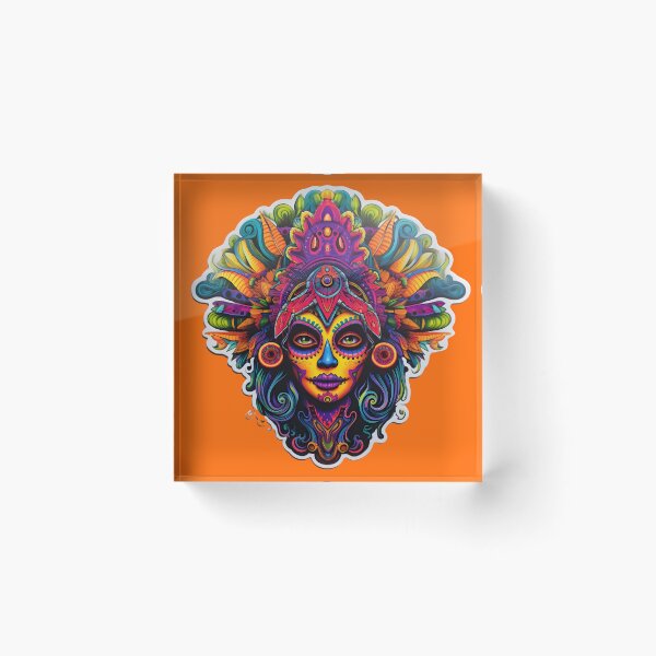 Item preview, Psychedelic Mexican Catrina Reimagined designed and sold by Mr.Psychedelia.