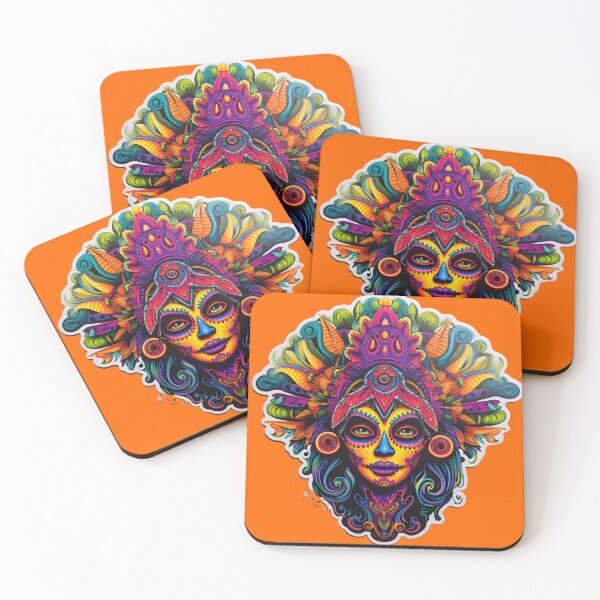 Item preview, Psychedelic Mexican Catrina Reimagined designed and sold by Mr.Psychedelia.