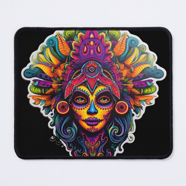 Item preview, Psychedelic Mexican Catrina Reimagined designed and sold by Mr.Psychedelia.