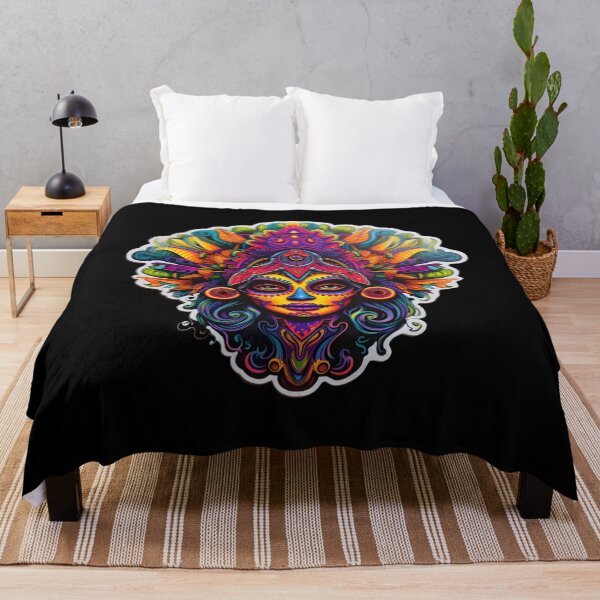 Item preview, Psychedelic Mexican Catrina Reimagined designed and sold by Mr.Psychedelia.