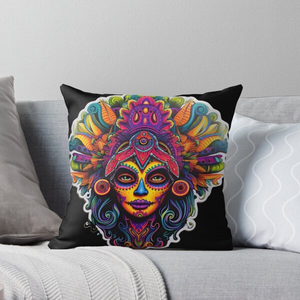 Item preview, Psychedelic Mexican Catrina Reimagined designed and sold by Mr.Psychedelia.