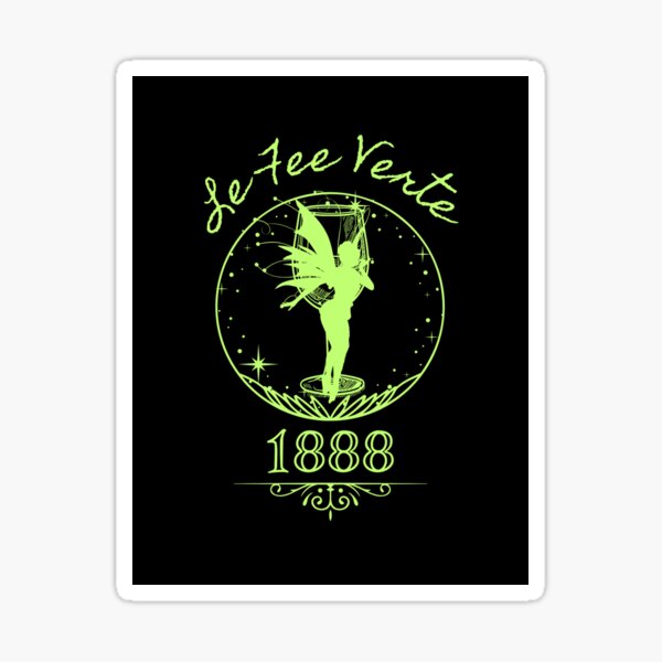 Item preview, Le Fee Verte Green Absinthe Fairy ca. 1888 designed and sold by Night-Bloom.