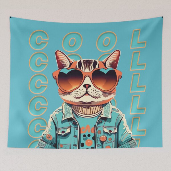 Item preview, One Cool Cat w Cool Text designed and sold by KMGraphics99.