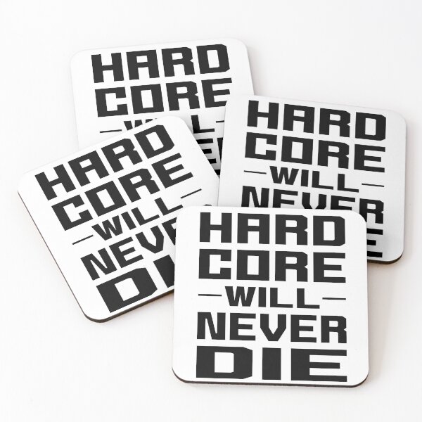 Item preview, HARDCORE WILL NEVER DIE (Black) designed and sold by P3DROCARNITAS.