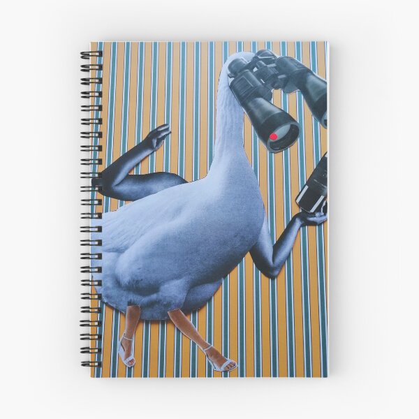 Item preview, Collage Art by Katarzyna Zachtej - duck with binoculars designed and sold by pracovniakejzi.