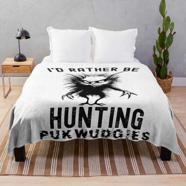 Item preview, I'd Rather Be Hunting Pukwudgies Funny Cryptozoology  designed and sold by SharpThreadZ.