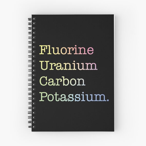 Item preview, Fluorine, Uranium, Carbon And Potassium designed and sold by ScienceCorner.