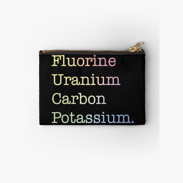 Item preview, Fluorine, Uranium, Carbon And Potassium designed and sold by ScienceCorner.