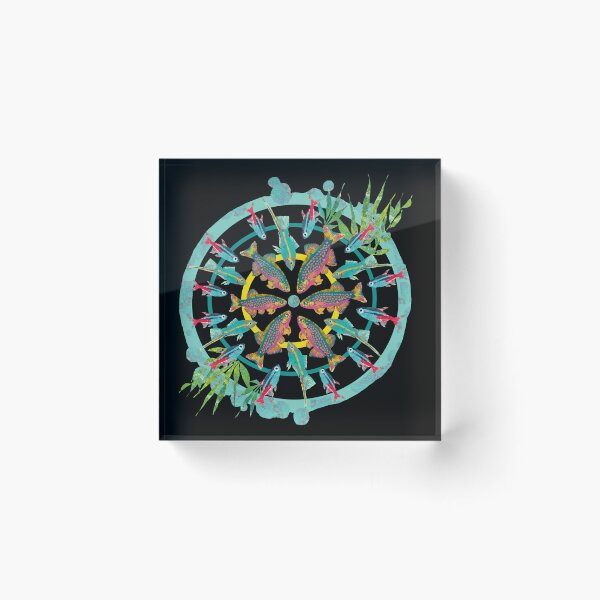 Item preview, Tropical Fish Mandala Circle Design  designed and sold by ginaisarty.