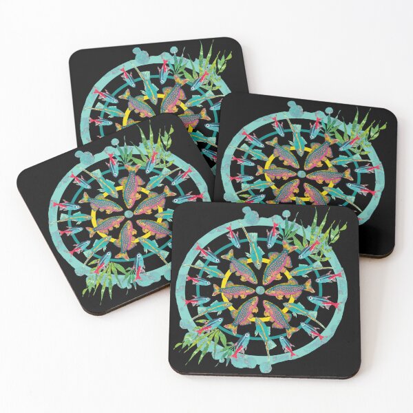 Item preview, Tropical Fish Mandala Circle Design  designed and sold by ginaisarty.