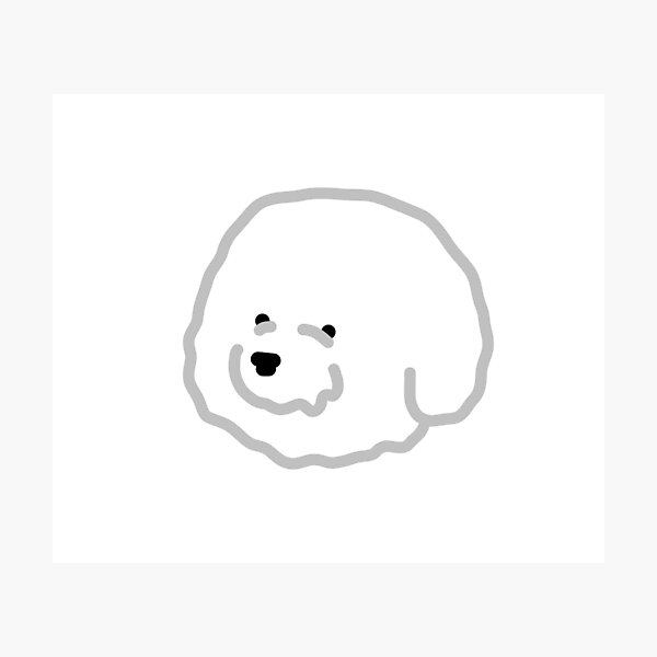 Item preview, bichon frise 1 designed and sold by Jessy Kirk.