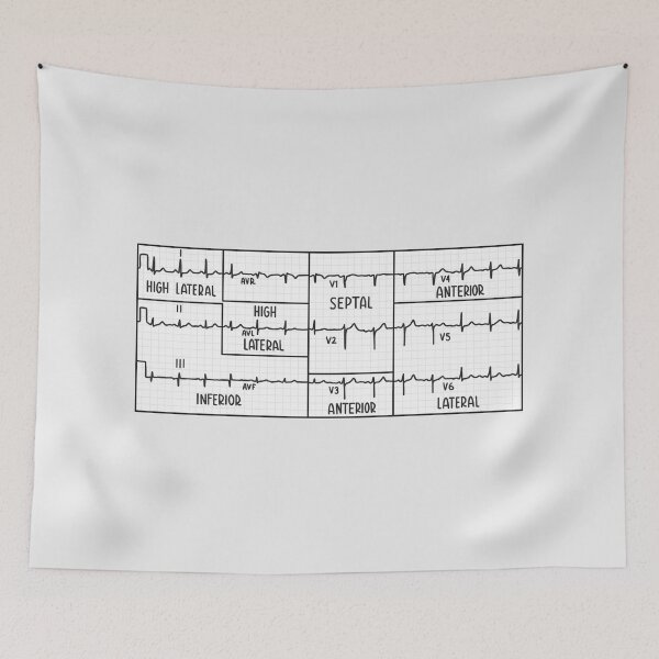 Item preview, Hand Drawn Electrocardiogram (ECG) Black designed and sold by SofiaSava01.