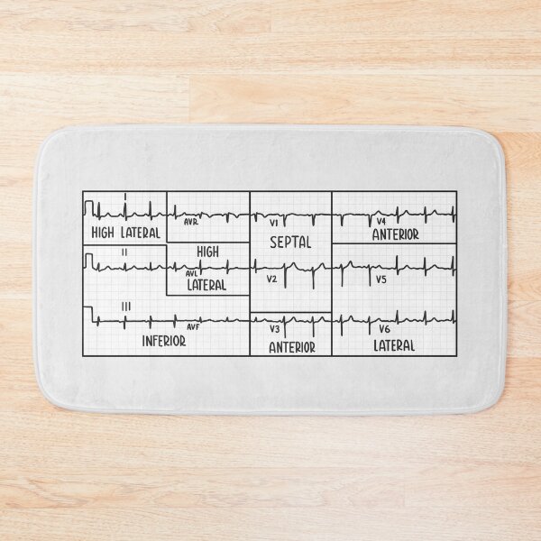 Item preview, Hand Drawn Electrocardiogram (ECG) Black designed and sold by SofiaSava01.