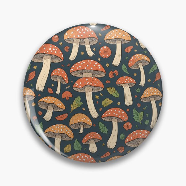 Item preview, Autumn's Charm: Fall Mushroom Pattern designed and sold by TheHandanShop.