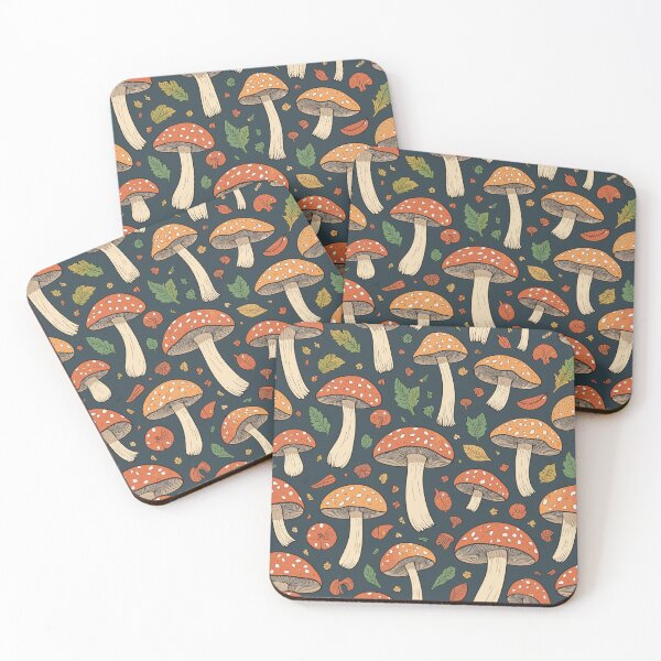 Item preview, Autumn's Charm: Fall Mushroom Pattern designed and sold by TheHandanShop.