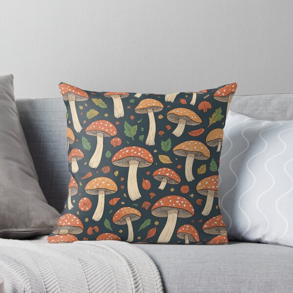 Item preview, Autumn's Charm: Fall Mushroom Pattern designed and sold by TheHandanShop.