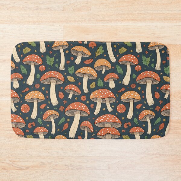 Item preview, Autumn's Charm: Fall Mushroom Pattern designed and sold by TheHandanShop.