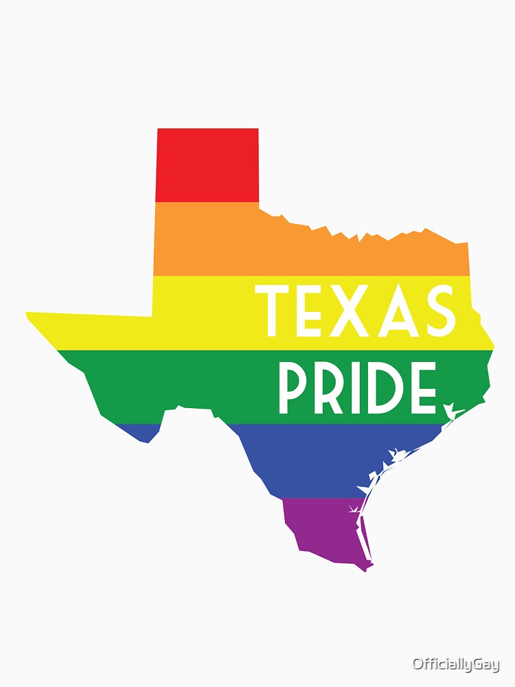 "Texas State Gay Pride Flag" Tshirt by OfficiallyGay Redbubble