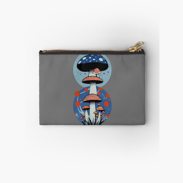 Item preview, Cottage-core Mushroom Toadstool - Cosmic Fly agaric - Blue and Red designed and sold by Mitch616Art.