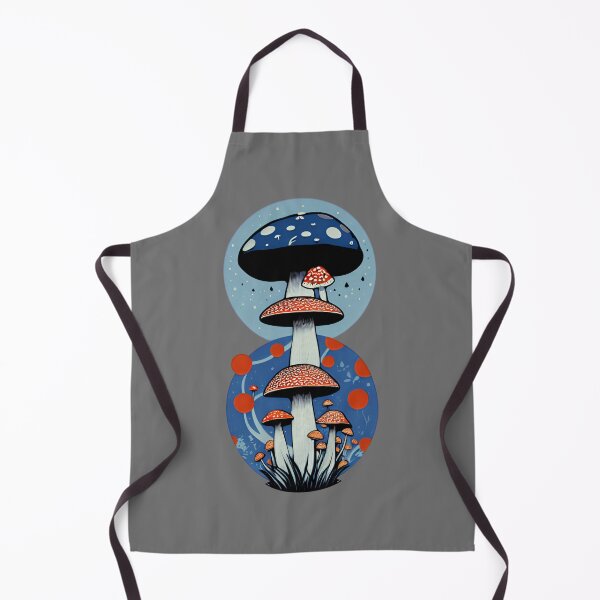 Item preview, Cottage-core Mushroom Toadstool - Cosmic Fly agaric - Blue and Red designed and sold by Mitch616Art.