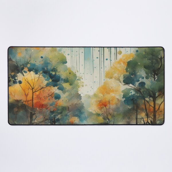 Item preview, Watercolor of Autumn Treelined Path designed and sold by DigiDesignArt.