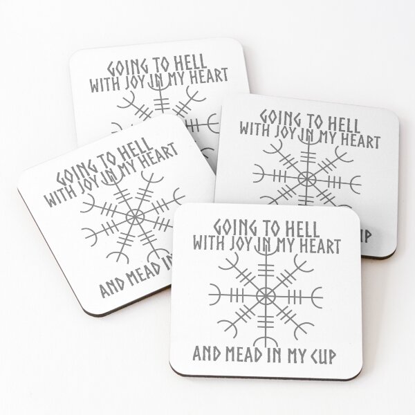 Item preview, Helm of Awe-Going to hell with joy in my heart (gray) designed and sold by For Your Imagination .