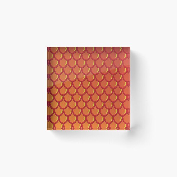 Item preview, Dragonscale orange gradient pattern  designed and sold by Mitchell Smith.