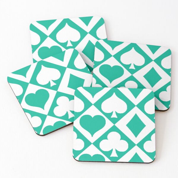 Item preview, Playing Card Style White/Teal designed and sold by KelchKreatives.