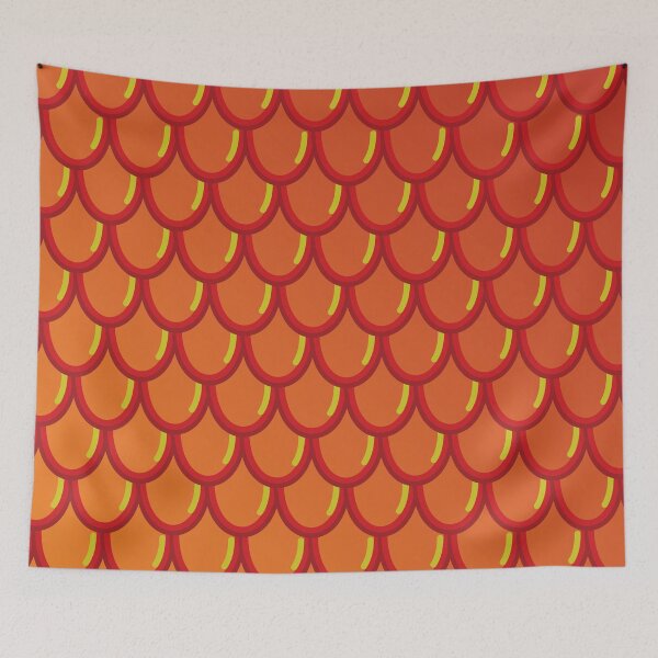 Item preview, Dragonscale orange gradient pattern  designed and sold by Mitchell Smith.
