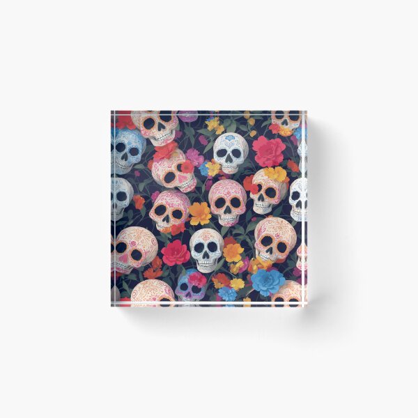 Item preview, Vibrant Heritage: Sugar Skull Pattern designed and sold by TheHandanShop.