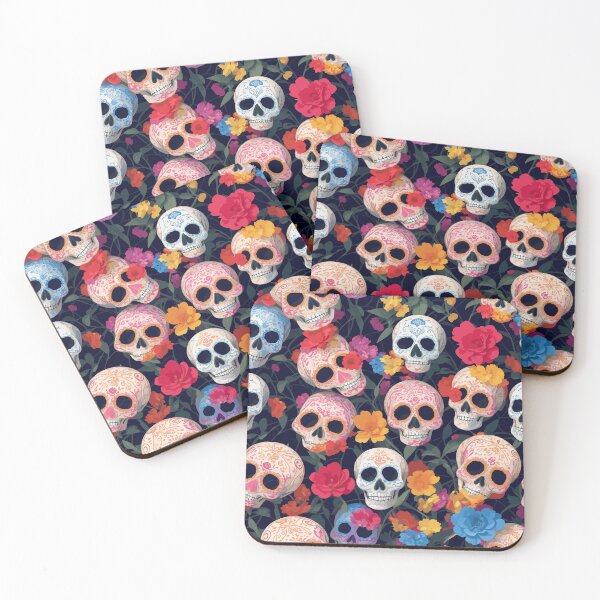 Item preview, Vibrant Heritage: Sugar Skull Pattern designed and sold by TheHandanShop.