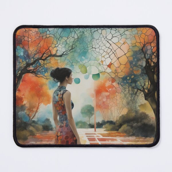 Item preview, Lady in the Autumn Fall Forest Garden designed and sold by DigiDesignArt.