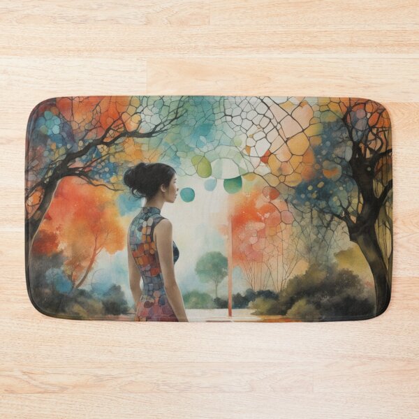 Item preview, Lady in the Autumn Fall Forest Garden designed and sold by DigiDesignArt.