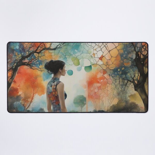 Item preview, Lady in the Autumn Fall Forest Garden designed and sold by DigiDesignArt.